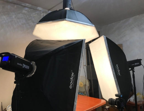 9.9成新神牛DP600二代影棚闪光灯3灯套装